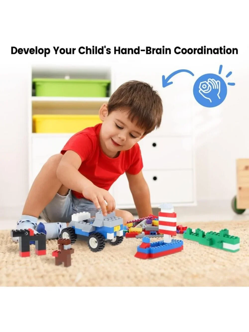 1500 Classic Building Bricks Set - STEM Educational Construction Toys for Ages